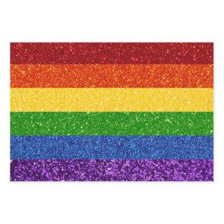 LGBT Glitter Rainbow Pride Flag  Sheets