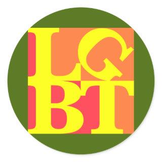 LGBT Hot Pop Round Sticker