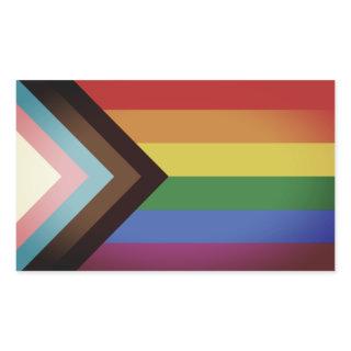 LGBT PRIDE (Progress Pride) Rectangular Sticker