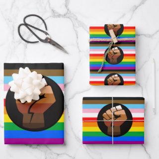 LGBTQ+ Progress POC Pride Flag  Sheets