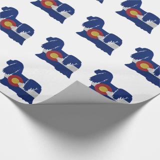 Lhasa Apso Dog Breed Silhouette Colorado Flag