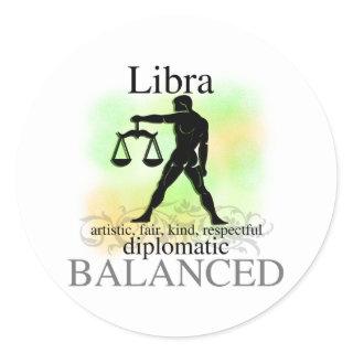 Libra About You Classic Round Sticker