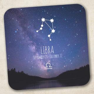 Libra | Personalized Zodiac Constellation Square Sticker
