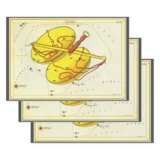 Libra Scales Vintage Constellation Urania's Mirror  Sheets
