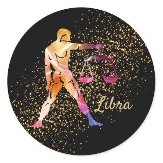 Libra - Zodiac Sign Classic Round Sticker