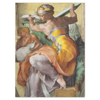 Libyan Sibyl, Sistine Chapel by Michelangelo Tissue Paper