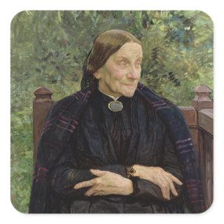 Lichtwark's Mother, 1908 Square Sticker