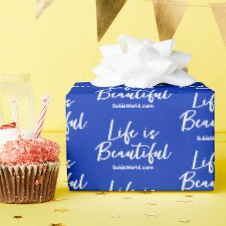 Life is Beautiful Blog Brand Website Blue