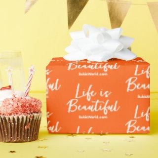Life is Beautiful Orange Blog Brand Website