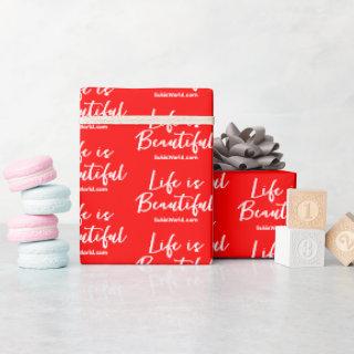 Life is Beautiful Red Blog Brand Website