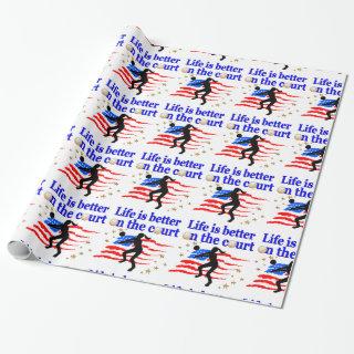 LIFE IS BETTER ON THE COURT USA VOLLEYBALL DESIGN