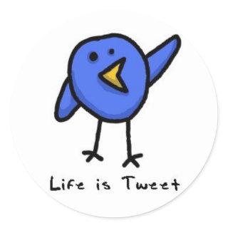 "Life is Tweet" Twitter Bird Sticker