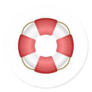 Life Saver Personal Flotation Device Classic Round Sticker