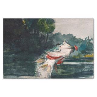 Life-Size Black Bass by Winslow Homer Tissue Paper