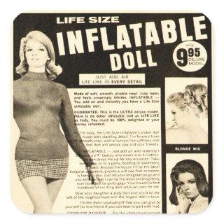 Life-Size Inflatable Doll Square Sticker