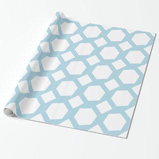 Light Blue and White Polygons