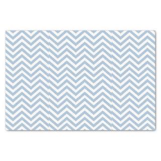 Light Blue Grunge Textured Chevron Tissue Paper