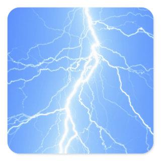Light Blue Lightning Strike - Sticker