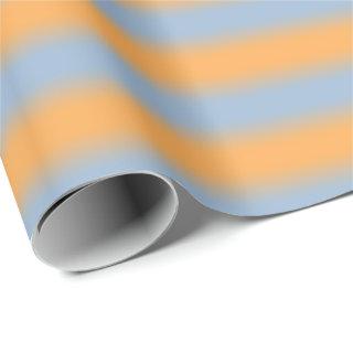 Light Blue to Orange Gradient Soft Stripes