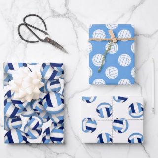 light dark blue volleyball patterns any occasion  sheets