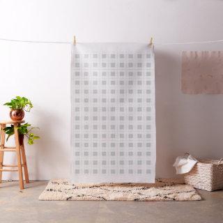 Light Gray Plaid Pattern Fabric