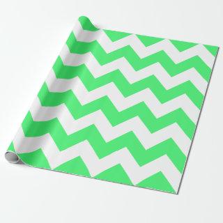 Light Green and White Extra Large Chevron