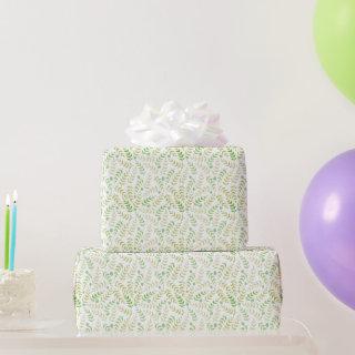 Light Green Fern Leaf Natural Pattern All Occasion