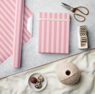 Light Pastel Dusty Rose Blush Pink Ombre Stripes