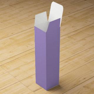 Light Pastel Purple Solid Color Wine Box