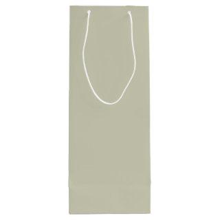 Light Pastel Sage Green Solid Color Background Wine Gift Bag