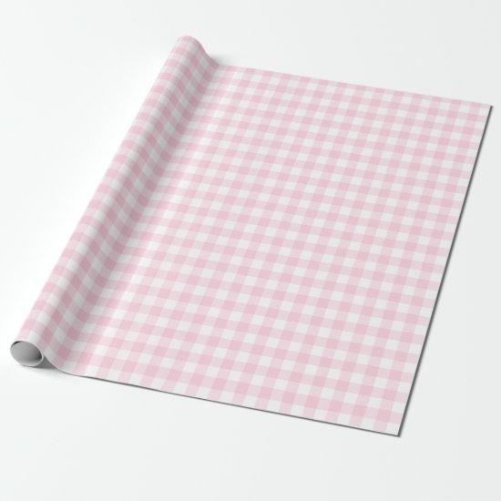 Light Pink and White Check Plaid