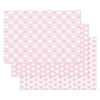 Light Pink and White Hearts  Sheets
