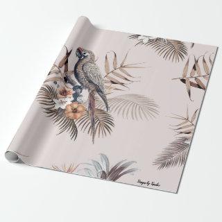 Light Pink Parrot Pattern