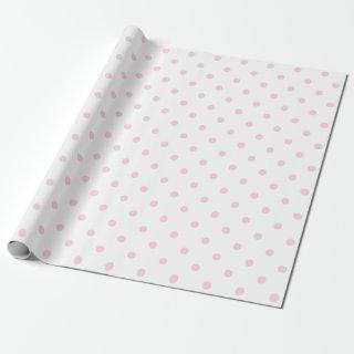 Light Pink Polka Dot on White Large Space