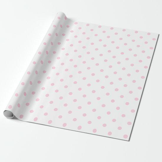 Light Pink Polka Dot on White Large Space