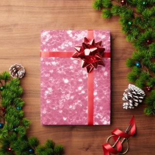 Light pink rose faux sparkles glitter