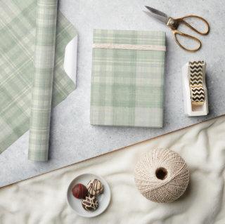 Light sage green plaid