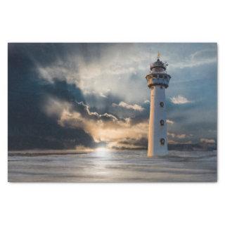 Lighthouse Ocean Morning Decoupage Tissue Paper