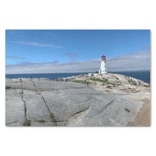 Lighthouse on Peggy's Cove Tissue Paper
