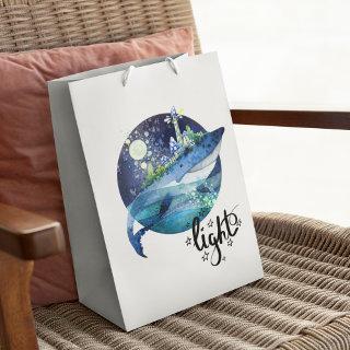 Lighthouse On The Back Of A Whale Medium Gift Bag