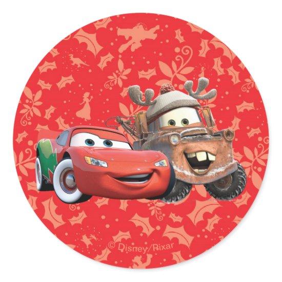 Lightning & Mater Classic Round Sticker