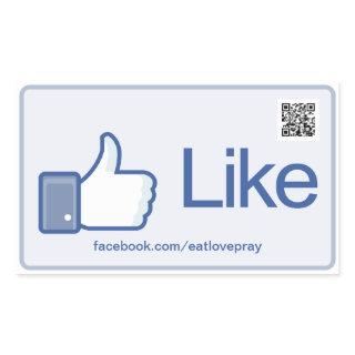 Like Button - Promotional stickers with QR Code