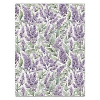 Lilac and Sage Floral Decoupage  Tissue Paper