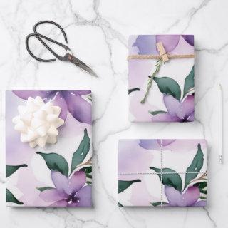 Lilac Frost Watercolor Palette  Sheets