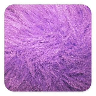 Lilac Fur Square Sticker