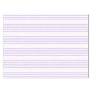 Lilac purple and white five stripes pattern tissue paper