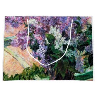 Lilacs in a Window, Mary Cassatt Large Gift Bag