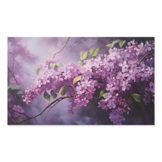 Lilacs Rectangular Sticker
