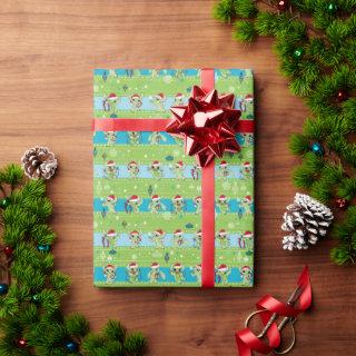 Lilo and Stitch | Stitch Green Holiday Pattern