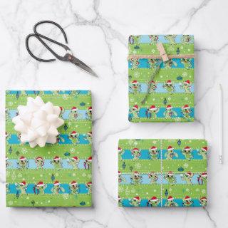 Lilo and Stitch | Stitch Green Holiday Pattern  Sheets